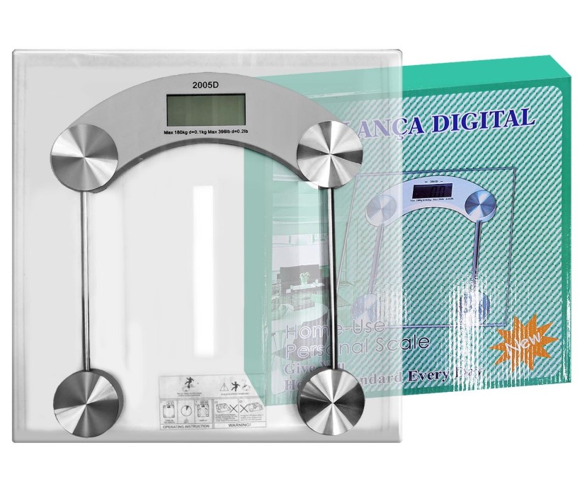 Ζυγαριά Σώματος Ψηφιακή Γυάλινη 30εκ. Homie 81-1013 (Υλ